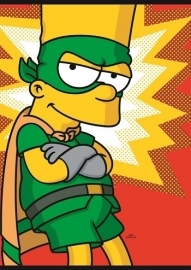 Simpsons Schrift A4 ruit 14-15  *3/3*