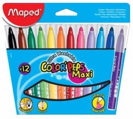 Viltstift Color'Peps Maxi Maped 12 stiften (M2/2)