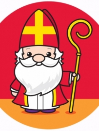 Sinterklaas kleur- en spelletjesboek met stickers [B0172]