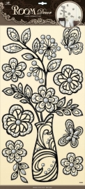 Muurstickers/Decoratiestickers Flora {L4089/1/3} OP=OP