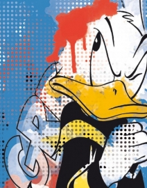 Donald Duck Schrift A5 lijn, set van 3 assorti 13-14  *3/3*