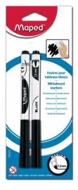 Whiteboardmarkers Marker Peps Maped zwart x2 (M1/1)