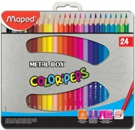Kleurpotlood Color'Peps 24 potloden Maped driehoekig (M1/2).