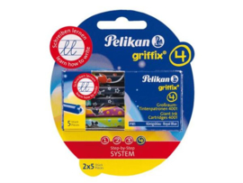 Pelikan Inktpatronen Griffix blauw *BK/1/2*