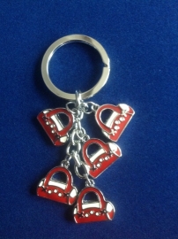 Sleutelhanger rood tasje {MS1/1/6}