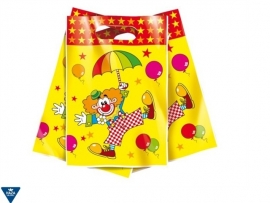 Partybag Clown 17x6 cm Haza, set van 10 stuks {2/5}