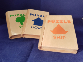 Houten puzzel {L8138/w2/5} OP=OP