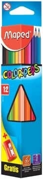 Kleurpotlood Color'Peps Maped 12 potloden in een kartonnen etui (M1/2)