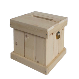 Losbox von Holz Mittel mit Schloss