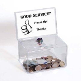 Trinkgeld Glas 'Good Service?"