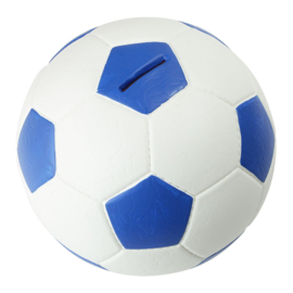 Spaarpot voetbal blauw