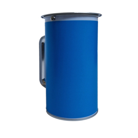 Collectebus blauw met handvat - SMALL