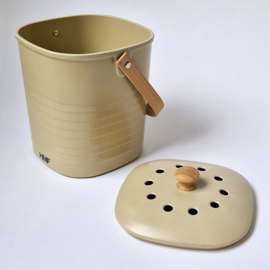 GFT Afvalbak | fraai design en geurvrij 3L | beige