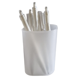 Pennenhouder semi-transparant mat met 5 pennen