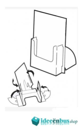 Prospekthalter für Prospekte im Format 1/3 A4