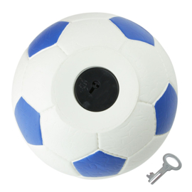 Spaarpot voetbal blauw