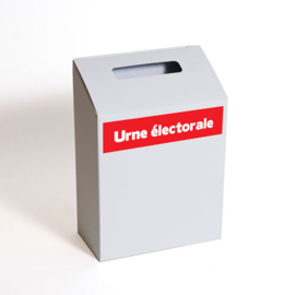 urne électorale carton rouge