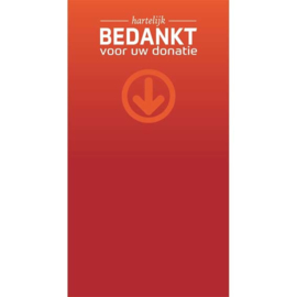 Donatiebox groot met slot en print