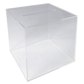 Losbox transparenter Würfel 30 cm