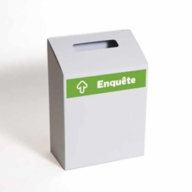 Boîte à enquêtes vert