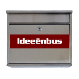 Ideeënbus RVS rood