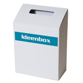 Ideenbox aus Karton Blau
