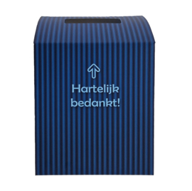 Donatiebox blauw