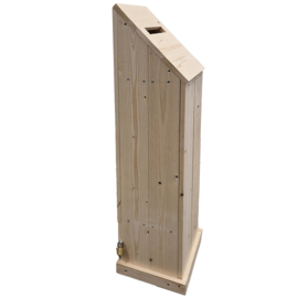 Ideeënbus hoge zuil van hout