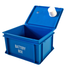 Inzamelbox voor lege batterijen