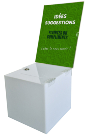 Boîte à idées Q12 avec visuel vert