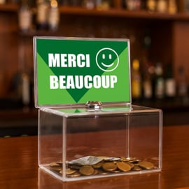 Boîte pour pourboire | Merci beaucoup