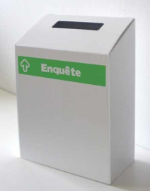 Boîte à enquêtes vert