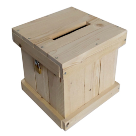 Boîte à idées bois medium avec une serrure