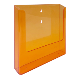 Wandmodel folderbakje A4 neon oranje