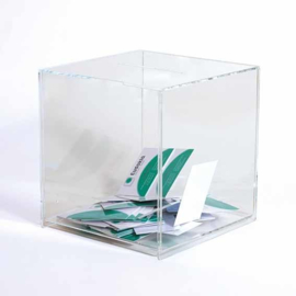 Losbox transparenter Würfel 20 cm