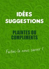 Boîte à suggestions Élégance