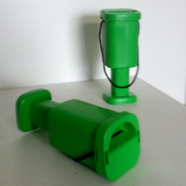 Tirelire à pourboires - cube vert