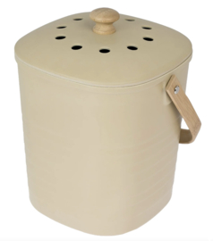 GFT Afvalbak | fraai design en geurvrij 3L | beige