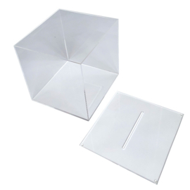Boîte à idées cube transparente 25 cm