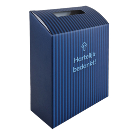 Donatiebox blauw
