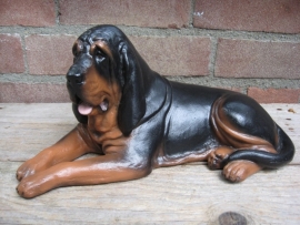 beeld Bloedhond black & tan licht