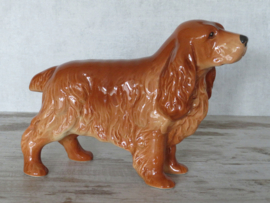 vintage beeldje Engelse Cocker spaniel bruin