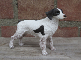 beeldje Bretonse spaniel / Brittany spaniel wit-lever