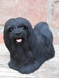 beeldje Lhasa Apso zwart