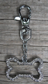 clip on hanger botje met steentjes