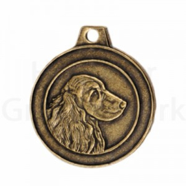 bronzen penning Engelse Cocker spaniel