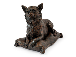 asbeeld/urn Chihuahua langhaar 31 cm