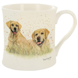 mok 2 blonde Labradors