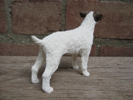 beeldje Jack Russell ruwhaar wit-bruin