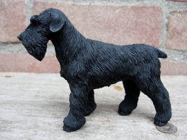 beeldje Schnauzer zwart